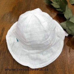 Gorrito de SOL blanco de bebe