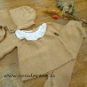 Conjunto de bebe de PRIMERA PUESTA CAMEL de CESAR BLANCO